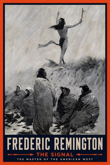 Frederic Remington The Signal No4 - Plakát