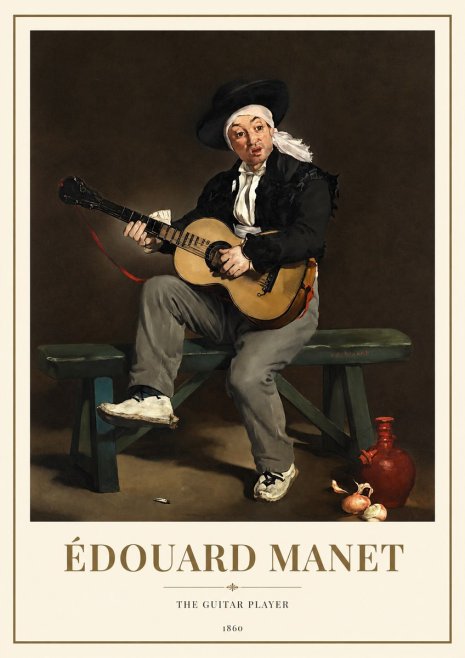Édouard Manet The Guitar Player No1 - Plakát