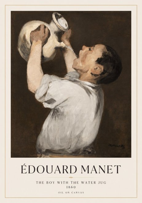 Édouard Manet The Boy with the Water Jug No1 - Plakát
