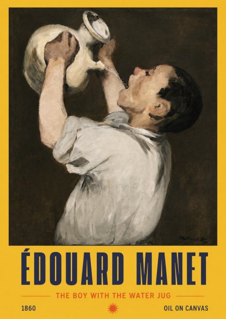 Édouard Manet The Boy with the Water Jug No2 - Plakát