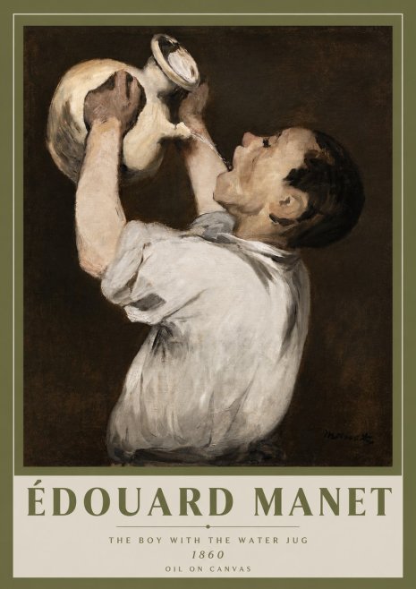 Édouard Manet The Boy with the Water Jug No3 - Plakát