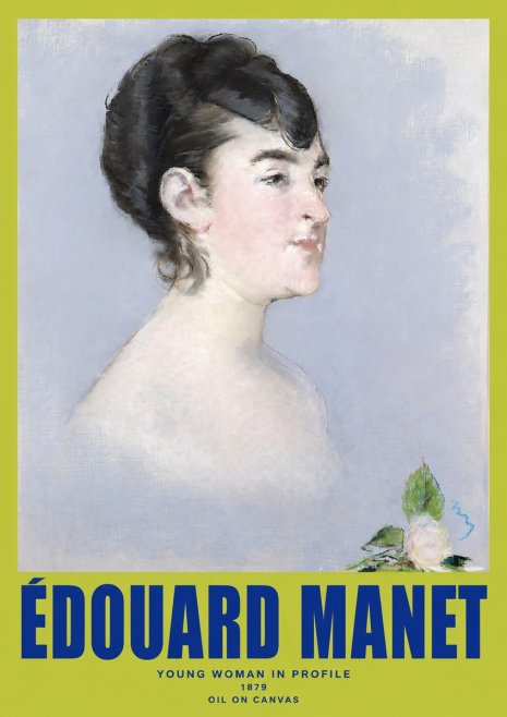 Édouard Manet Young Woman in Profile No2 - Plakát