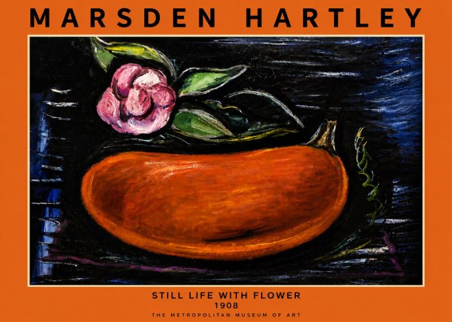 Marsden Hartley Still Life with Flower No6 - Plakát
