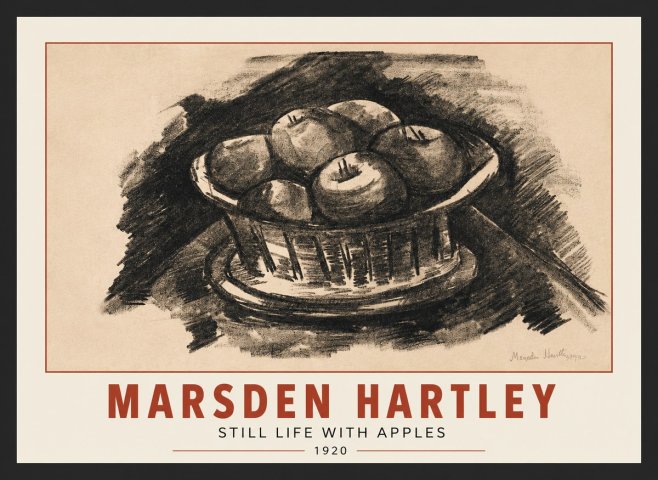 Marsden Hartley Still Life with Apples No3 - Plakát