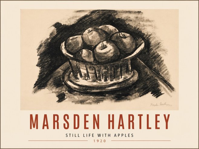 Marsden Hartley Still Life with Apples No5 - Plakát