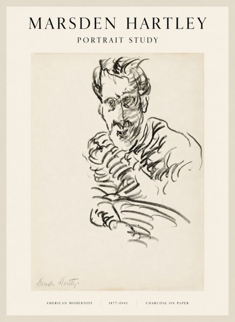 Marsden Hartley Portrait Study No1 - Plakát