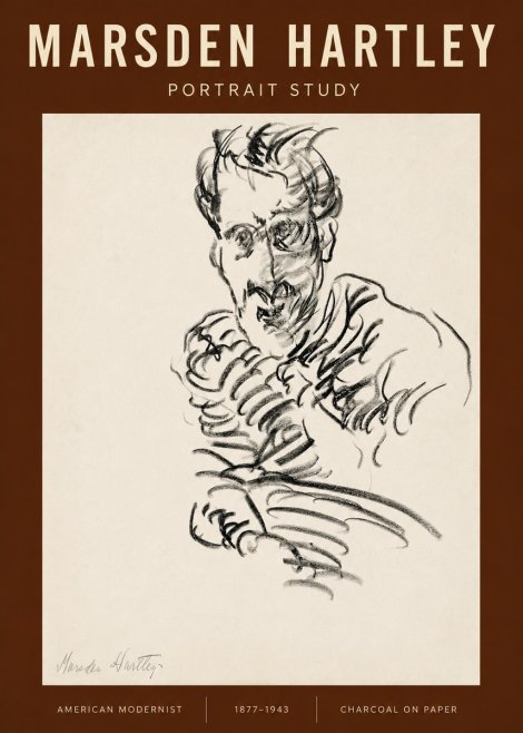 Marsden Hartley Portrait Study No2 - Plakát