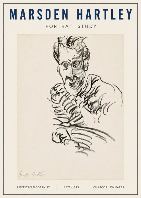 Marsden Hartley Portrait Study No3 - Plakát