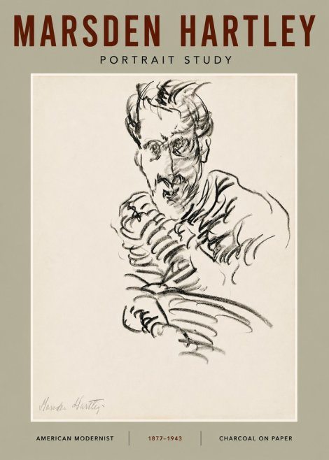 Marsden Hartley Portrait Study No4 - Plakát