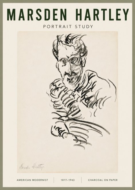 Marsden Hartley Portrait Study No5 - Plakát