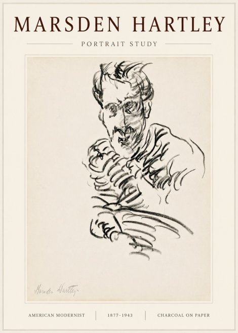 Marsden Hartley Portrait Study No6 - Plakát