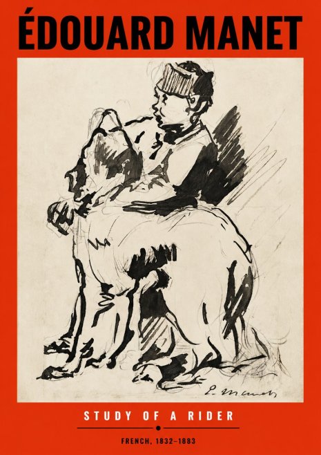 Édouard Manet Study of a Rider No2 - Plakát
