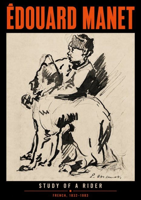 Édouard Manet Study of a Rider No6 - Plakát