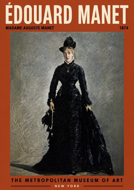 Édouard Manet Madame Auguste Manet No6 - Plakát