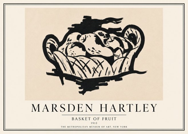 Marsden Hartley Basket of Fruit No3 - Plakát