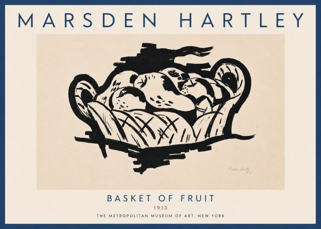 Marsden Hartley Basket of Fruit No5 - Plakát