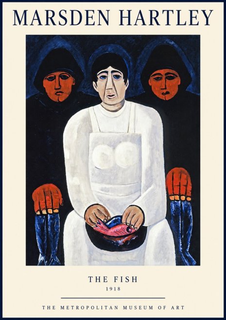 Marsden Hartley The Fish No1 - Plakát