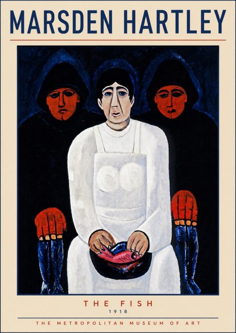 Marsden Hartley The Fish No5 - Plakát