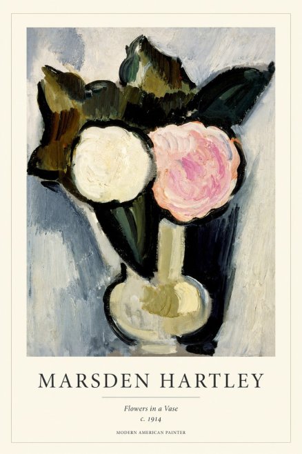 Marsden Hartley Flowers in a Vase No1 - Plakát