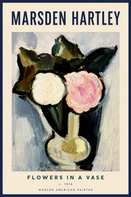 Marsden Hartley Flowers in a Vase No3 - Plakát
