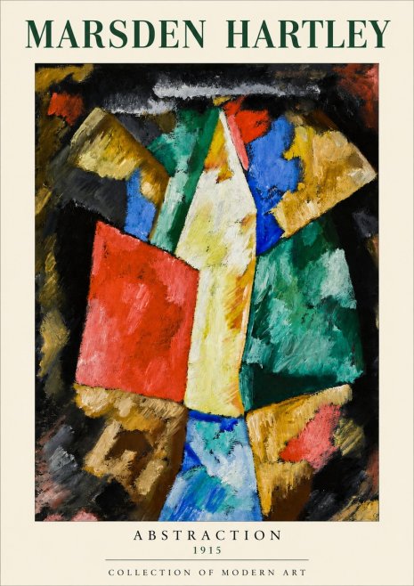 Marsden Hartley Abstraction No3 - Plakát