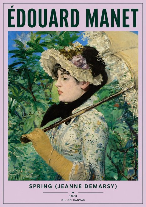 Édouard Manet Spring (Jeanne Demarsy) No6 - Plakát