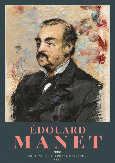 Édouard Manet Portrait of Stéphane Mallarmé I No5 - Plakát