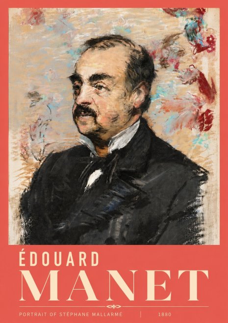 Édouard Manet Portrait of Stéphane Mallarmé I No6 - Plakát