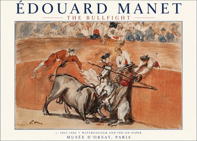 Édouard Manet The Bullfight I No3 - Plakát