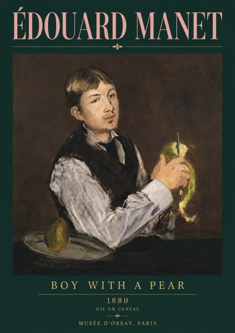 Édouard Manet Boy with a Pear No4 - Plakát
