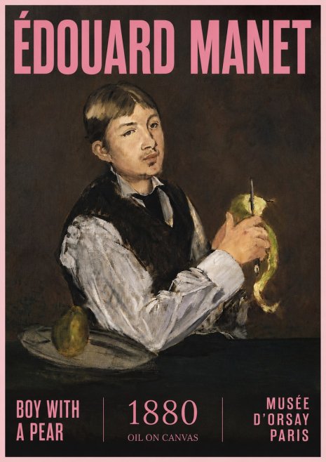 Édouard Manet Boy with a Pear No5 - Plakát