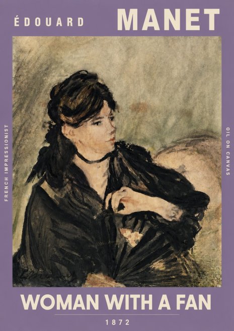 Édouard Manet Woman with a Fan No4 - Plakát