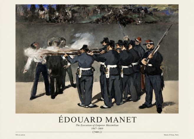 Édouard Manet The Execution of Emperor Maximilian No4 - Plakát