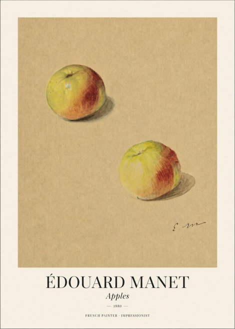 Édouard Manet Apples No1 - Plakát
