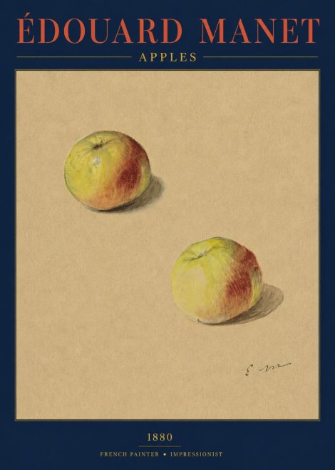 Édouard Manet Apples No3 - Plakát