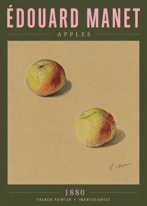 Édouard Manet Apples No5 - Plakát
