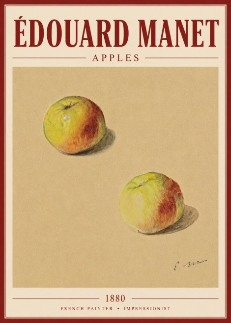 Édouard Manet Apples No6 - Plakát