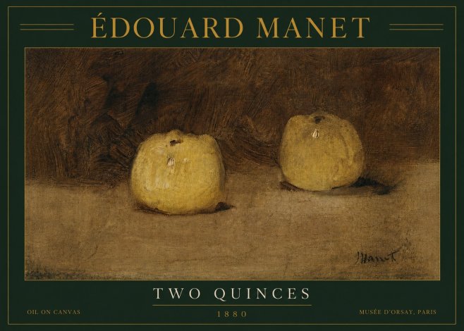 Édouard Manet Two Quinces No3 - Plakát