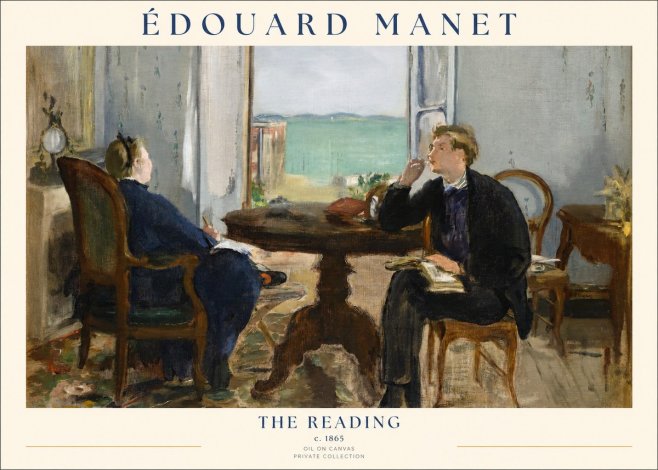 Édouard Manet The Reading No1 - Plakát