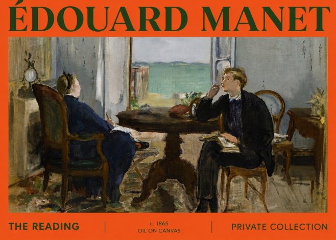 Édouard Manet The Reading No2 - Plakát
