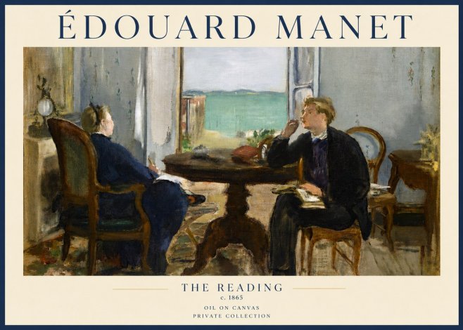 Édouard Manet The Reading No3 - Plakát
