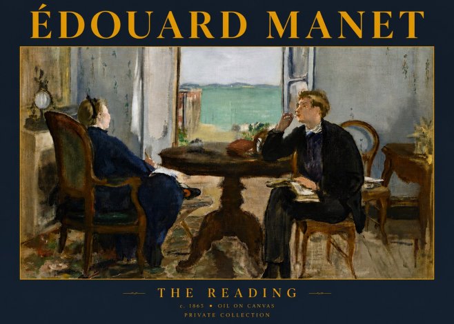 Édouard Manet The Reading No5 - Plakát