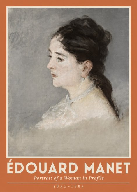Édouard Manet Portrait of a Woman in Profile No2 - Plakát
