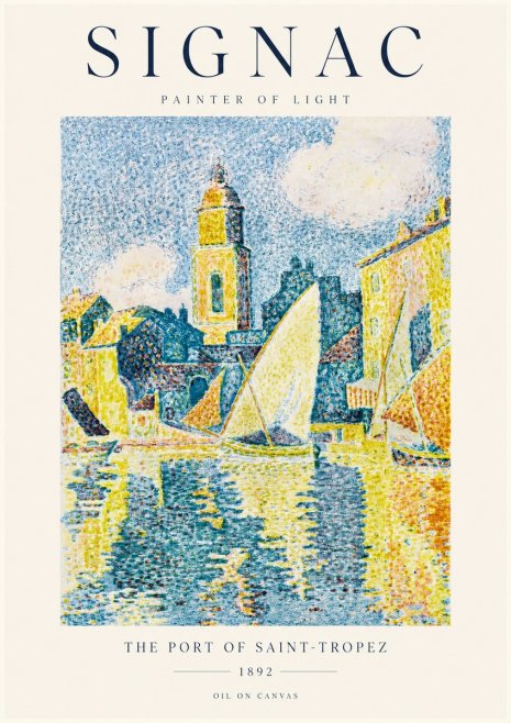 Signac The Port of Saint-tropez No1 - Plakát