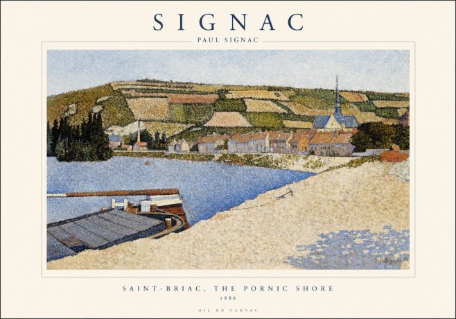 Signac Saint-briac, the Pornic Shore No1 - Plakát