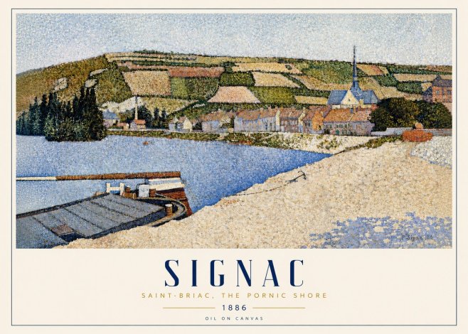 Signac Saint-briac, the Pornic Shore No3 - Plakát