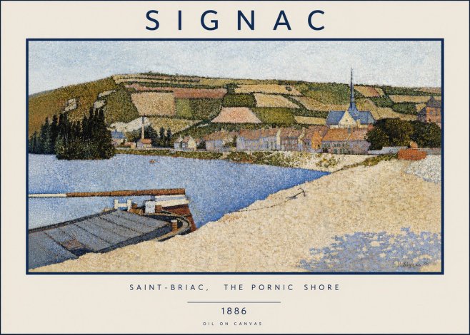 Signac Saint-briac, the Pornic Shore No4 - Plakát