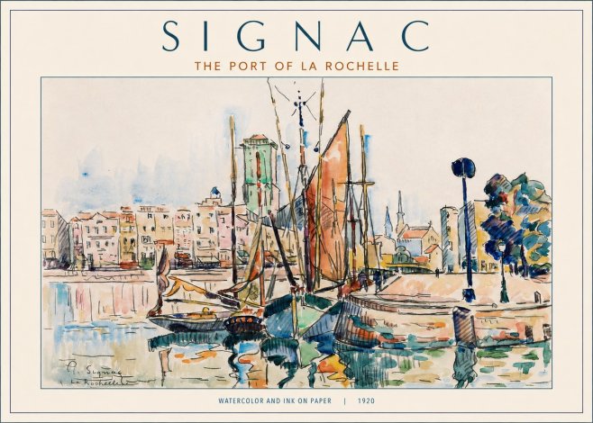Signac The Port of La Rochelle No2 - Plakát