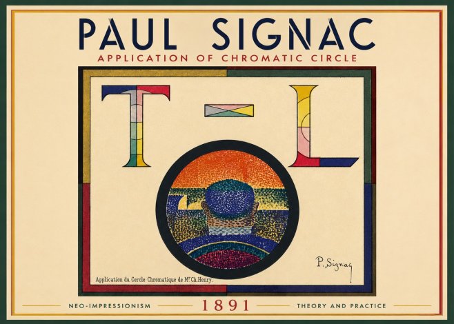 Signac Application of Chromatic Circle No5 - Plakát