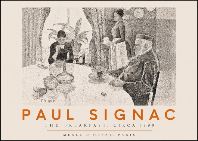 Signac The Breakfast No3 - Plakát